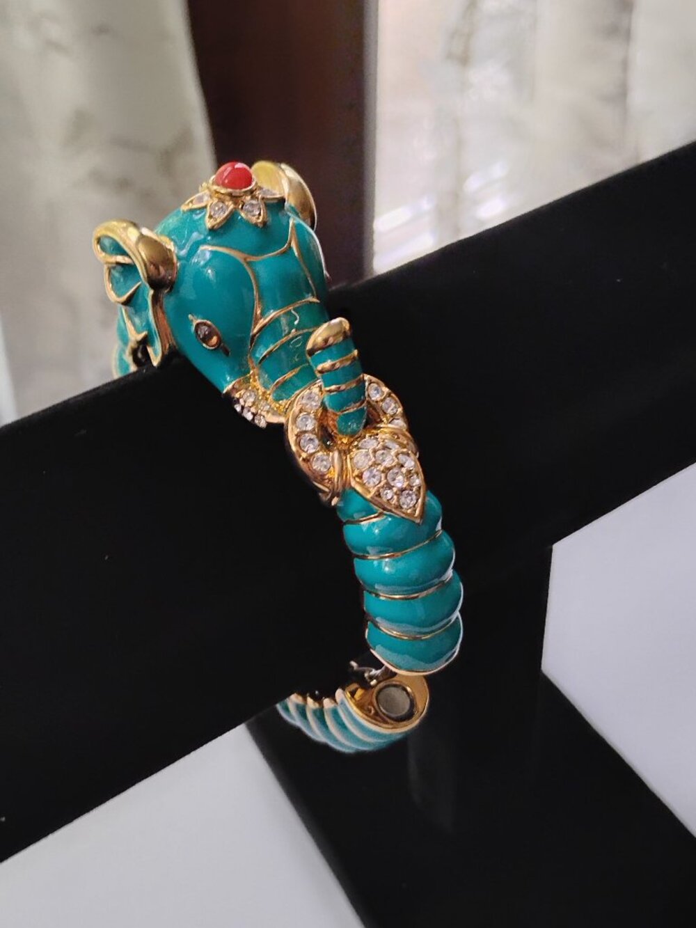 Kenneth Jay Lane Enamel Elephant